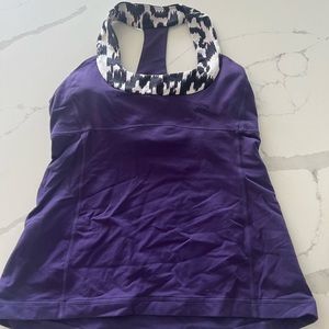 Lululemon purple tank top size 10